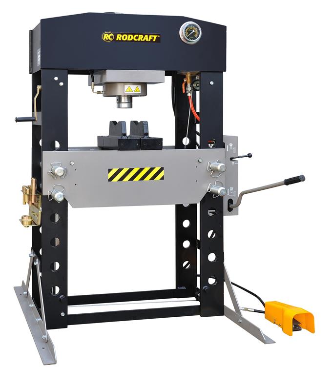 Robust Rodcraft high capacity 75 and 100 tons airhydraulic presses